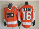 Philadelphia Flyers #16 Bobby Clarke CCM Vintage Orange Jersey