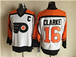 Philadelphia Flyers #16 Bobby Clarke CCM Vintage White Jersey