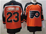 Philadelphia Flyers #23 Oskar Lindblom Orange 2020/21 Reverse Retro Jersey