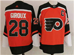 Philadelphia Flyers #28 Claude Giroux Orange 2020/21 Reverse Retro Jersey