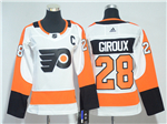 Philadelphia Flyers #28 Claude Giroux Women's White Jersey