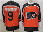 Philadelphia Flyers #9 Ivan Provorov Orange 2020/21 Reverse Retro Jersey
