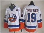 New York Islanders #19 Bryan Trottier CCM Vintage White Jersey