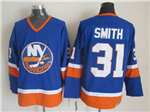 New York Islanders #31 Billy Smith CCM Vintage Blue Jersey