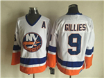 New York Islanders #9 Clark Gillies CCM Vintage White Jersey