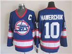 Winnipeg Jets #10 Dale Hawerchuk 1992 CCM Vintage Blue Jersey