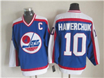 Winnipeg Jets #10 Dale Hawerchuk 1989 CCM Vintage Blue Jersey