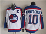 Winnipeg Jets #10 Dale Hawerchuk 1989 CCM Vintage White Jersey