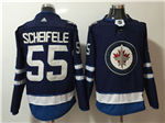 Winnipeg Jets #55 Mark Scheifele Home Navy Jersey