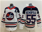 Winnipeg Jets #55 Mark Scheifele White Heritage Jersey