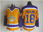Los Angeles Kings #18 Dave Taylor 1980's Vintage CCM Gold Jersey