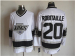 Los Angeles Kings #20 Luc Robitaille 1993 Vintage CCM White Jersey