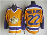 Los Angeles Kings #22 Tiger Williams 1980's Vintage CCM Gold Jersey
