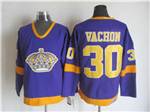 Los Angeles Kings #30 Rogie Vachon 1970's Vintage CCM Purple Jersey