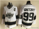 Los Angeles Kings #99 Wayne Gretzky 1993 Vintage CCM White Jersey