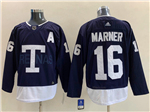 Toronto Maple Leafs #16 Mitchell Marner Navy 2022 NHL Heritage Classic Jersey