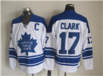 Toronto Maple Leafs #17 Wendel Clark 1967 CCM Vintage White Jersey