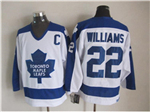 Toronto Maple Leafs #22 Tiger Williams 1978 CCM Vintage White Jersey