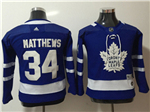 Toronto Maple Leafs #34 Auston Matthews Youth Blue Jersey