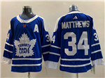 Toronto Maple Leafs #34 Auston Matthews Blue Reverse Retro 2.0 Jersey