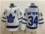 Toronto Maple Leafs #34 Auston Matthews White Jersey
