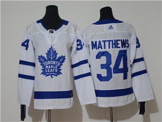Toronto Maple Leafs #34 Auston Matthews Women's White Jersey