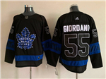 Toronto Maple Leafs #55 Mark Giordano Black Alternate Reversible Jersey