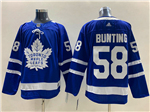 Toronto Maple Leafs #58 Michael Bunting Blue Jersey