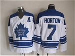 Toronto Maple Leafs #7 Tim Horton 1967 CCM Vintage White Jersey