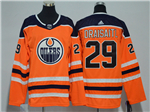 Edmonton Oilers #29 Leon Draisaitl Youth Orange Jersey