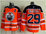 Edmonton Oilers #29 Leon Draisaitl Orange Jersey