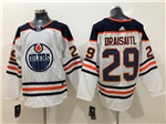 Edmonton Oilers #29 Leon Draisaitl White Jersey