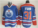 Edmonton Oilers #31 Grant Fuhr 1987 CCM Vintage Blue Jersey