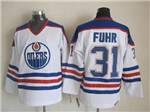 Edmonton Oilers #31 Grant Fuhr CCM Vintage White Jersey