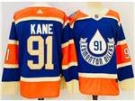 Edmonton Oilers #91 Evander Kane Royal Blue 2023 Heritage Classic Jersey