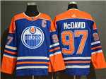Edmonton Oilers #97 Connor McDavid Royal Blue Jersey