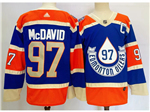 Edmonton Oilers #97 Connor McDavid Royal Blue 2023 Heritage Classic Jersey