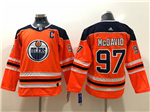 Edmonton Oilers #97 Connor McDavid Youth Orange Jersey