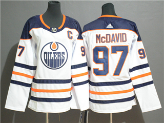 Edmonton Oilers #97 Connor McDavid Women's White Jersey