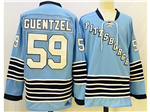 Pittsburgh Penguins #59 Jake Guentzel Blue Heritage Classics Jersey