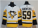 Pittsburgh Penguins #59 Jake Guentzel White Jersey