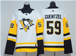 Pittsburgh Penguins #59 Jake Guentzel Women's White Jersey