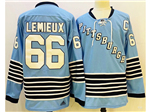 Pittsburgh Penguins #66 Mario Lemieux Blue Heritage Classics Jersey