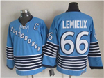 Pittsburgh Penguins #66 Mario Lemieux 1967 Vintage CCM Blue Jersey