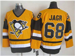 Pittsburgh Penguins #68 Jaromir Jagr 1980's Vintage CCM Gold Jersey