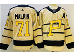 Pittsburgh Penguins #71 Evgeni Malkin Cream 2023 Winter Classic Jersey