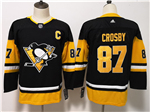 Pittsburgh Penguins #87 Sidney Crosby Youth Black Jersey