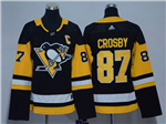 Pittsburgh Penguins #87 Sidney Crosby Women's Black Jersey