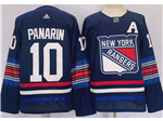New York Rangers #10 Artemi Panarin Navy Alternate Jersey