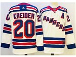 New York Rangers #20 Chris Kreider White Jersey